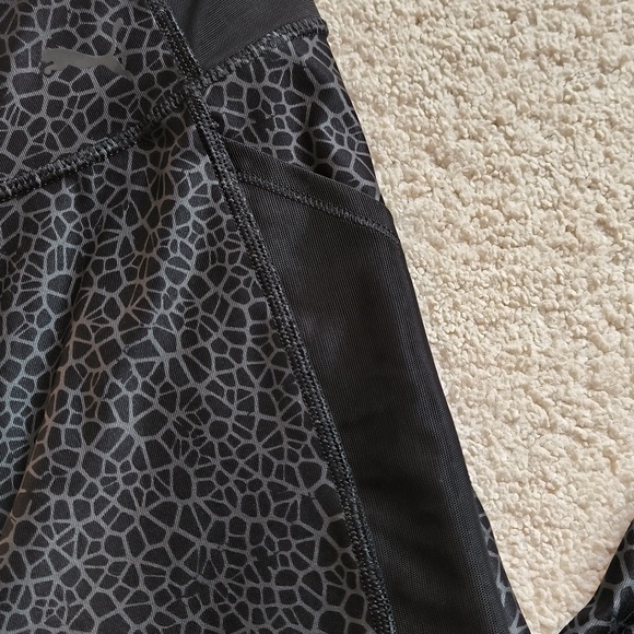 Puma Black Animal Print Leggings - Picture 2 of 4